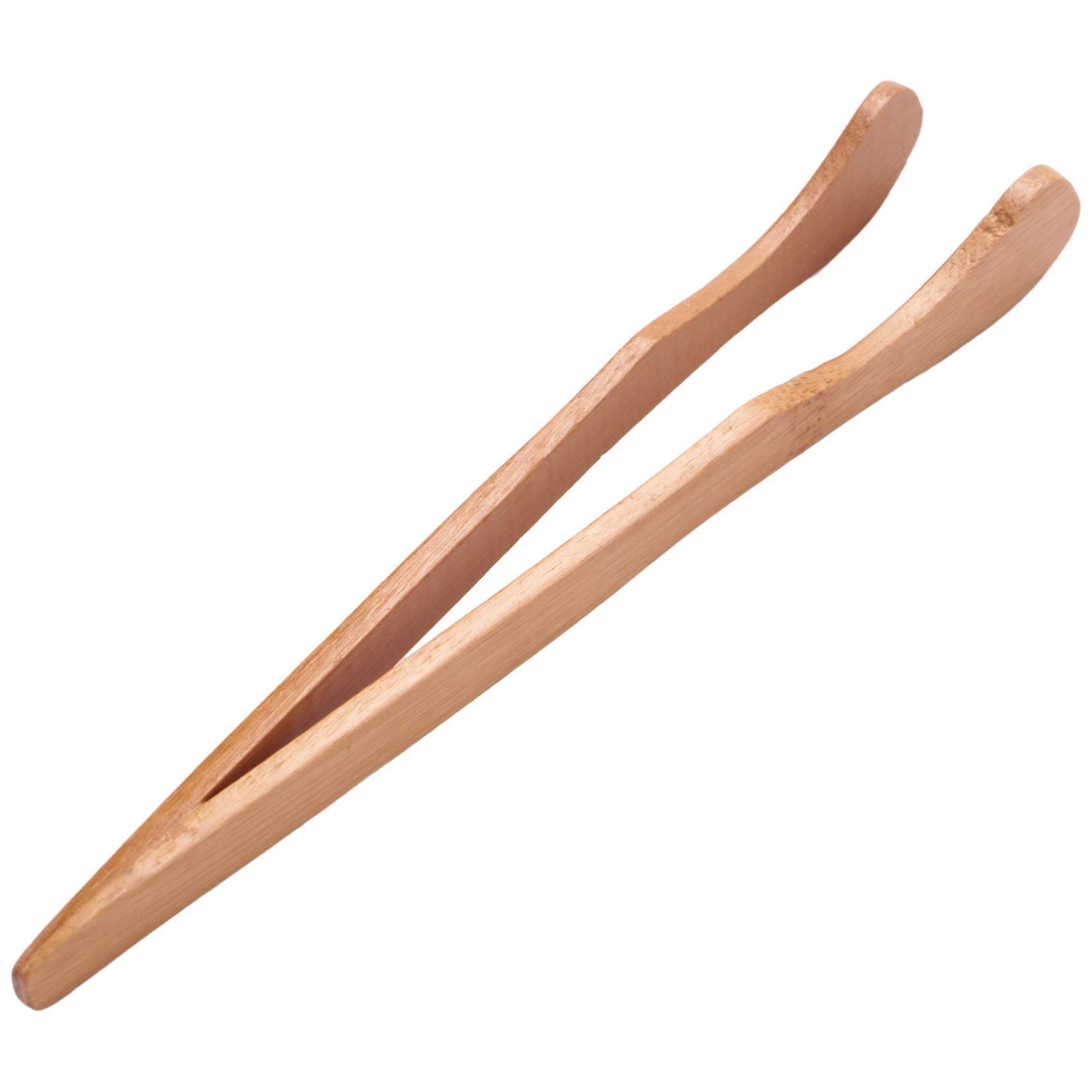 12pcs Bamboo Toaster Tongs, 7 Inch, Reusable, for Cooking, Fruit Tea