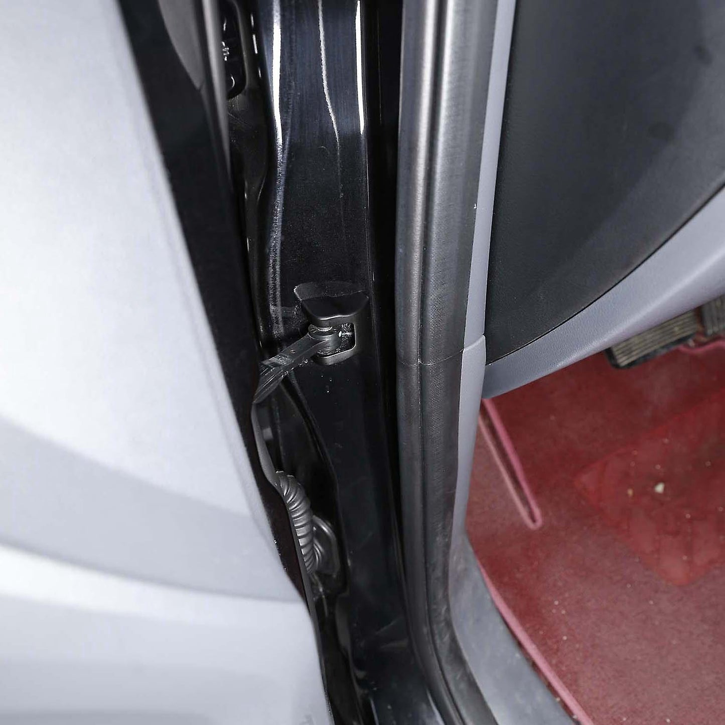 Car Black Abs Door Stopper Cover Cover Trim for Ford Ranger 2015-2022