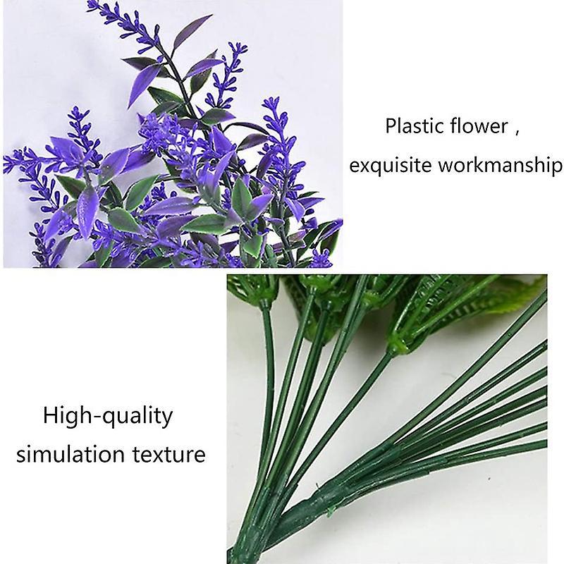 10 Bundles Artificial Flowers-lavender Flowers, Fake Flowers, C