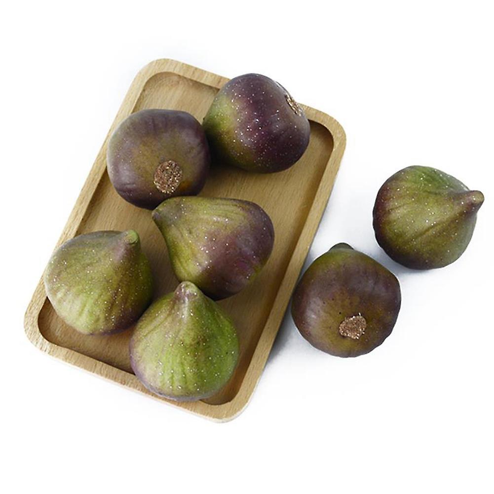 2pcs Artificial Fruit Lifelike Simulated Fig Prop Garden Decoration