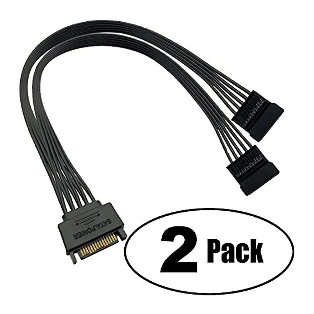 Ssd Power Cable Hard Drive Power Cable Extension Cable(2 Pack)
