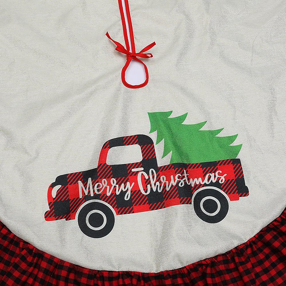 90cm New Year Decoration Christmas Tree Skirt for Scene Layout