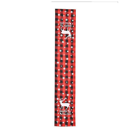 Grid Household Table Mat Cloth Set 180cmx31cm, Christmas Decoration,b