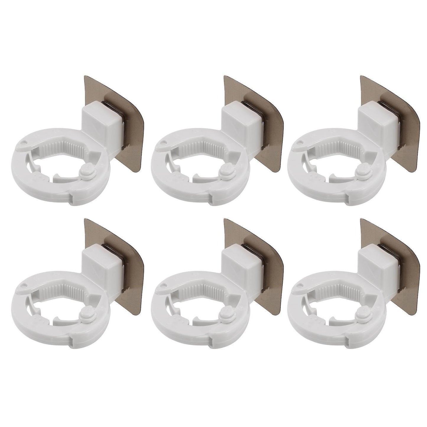 6pcs Self-adhesive Shampoo Shower Holder Bottle Shelf Soap Holder