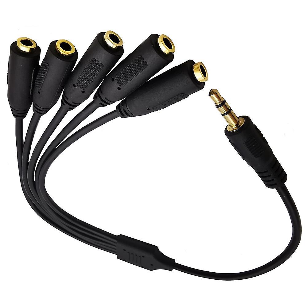 3.5mm 1 to 5 Splitter Stereo Plug Male to 1/8 Inch 3.5mm Stereo Jack