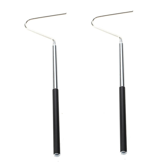 Gancio Per Serpenti Rettili Regolabile 18-66cm Nero Argento