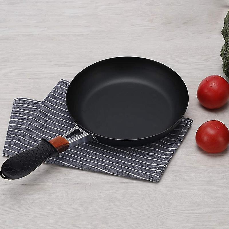 5pcs Silicone Hot Handle Holder Cast Iron Non Slip Pot Heat Resistant