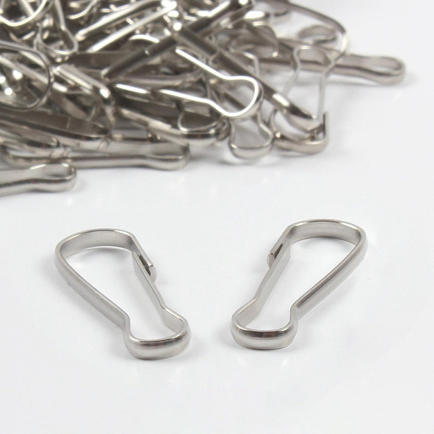 100 Pcs Electroplating Chain Clasp Hanging Flag Hanging Accessories