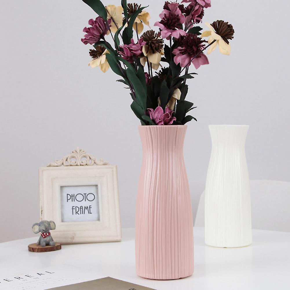 Nordic Flower Vase Home Plastic Vase Imitation Ceramic Flower Pot,c