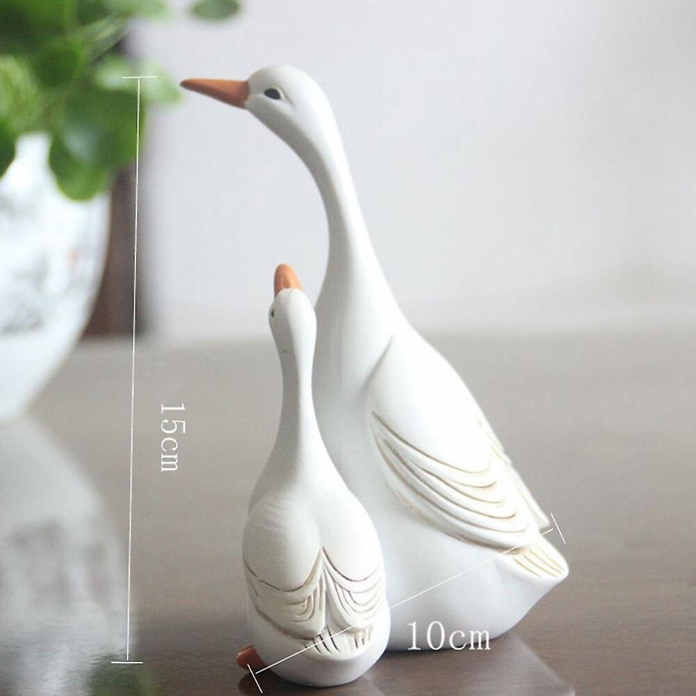 Garden Mother-daughter Duck Courtyard Micro-landscape Ornaments A