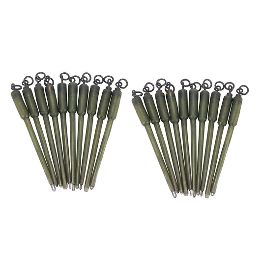10pcs Carp Fishing Connector Swivels Pva Tube Bags Stems Solid Bag