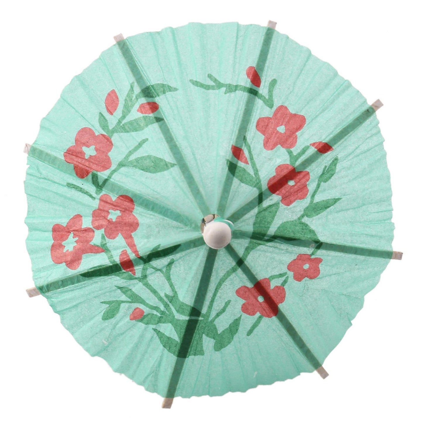 144pcs Color Flower Paper Small Umbrella Sign Fruit Sign