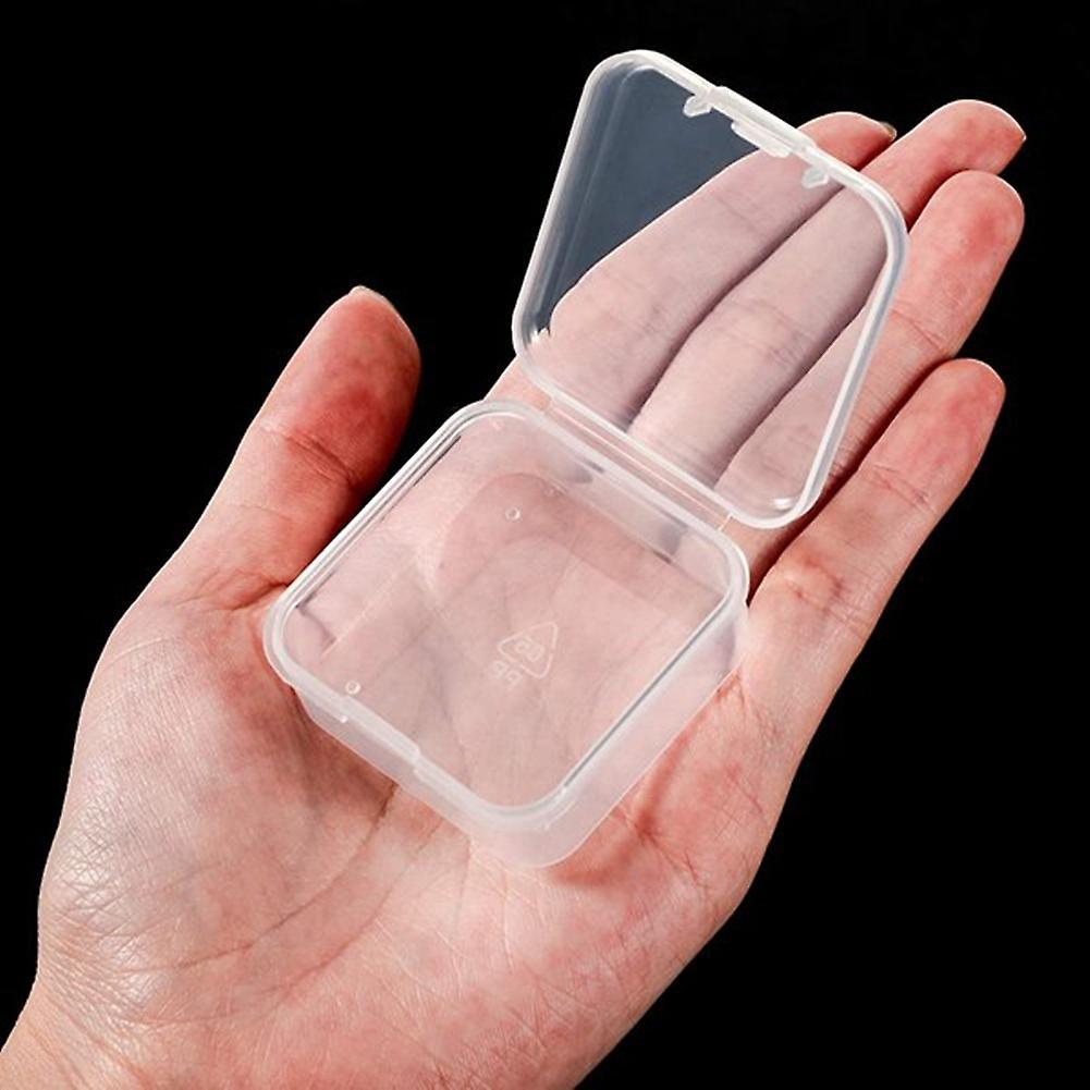 10 Pcs Plastic Clear Storage Box for Collecting Small Items, Beads
