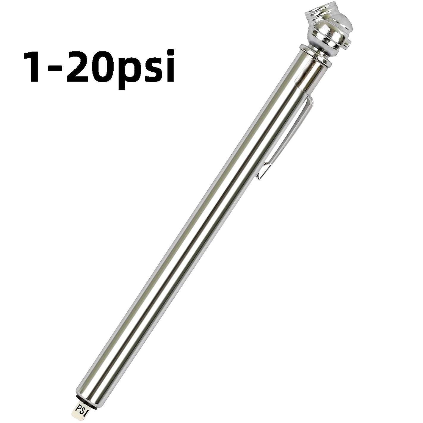 Low Pressure Pen Tire Gauge 1-20 Psi for Golf Carts