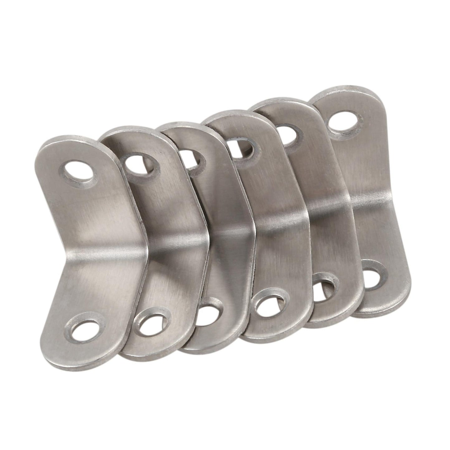 12 Pcs 30x30mm Metal Corner Brace Joint Right Angle Bracket Silver