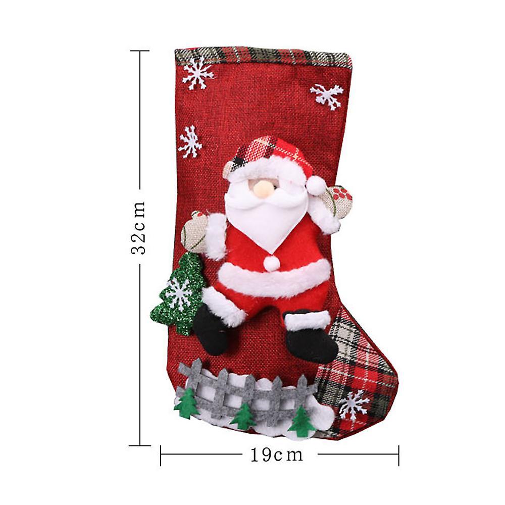 Christmas Stockings, Small Boots Gift Bags Ornaments Party Home, C