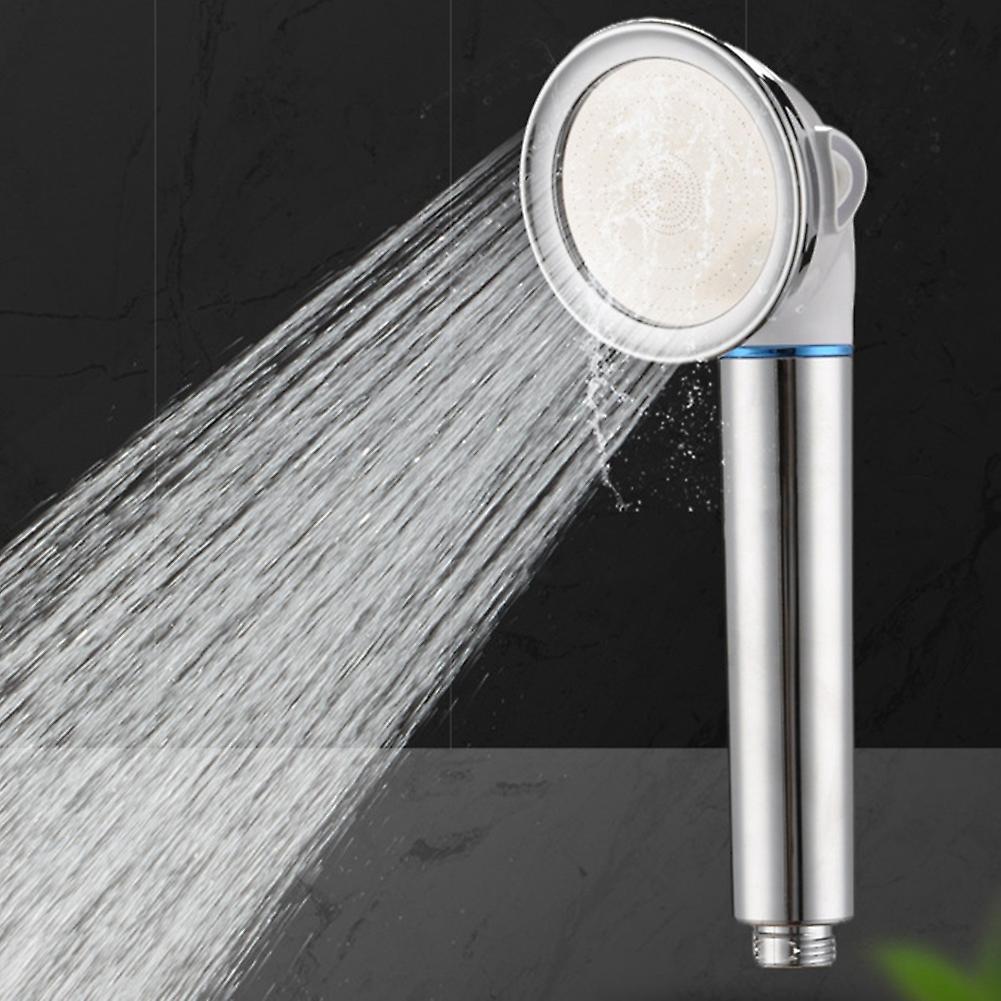 Pressurized Water Saving Hose Showerhead Shower Head Silver