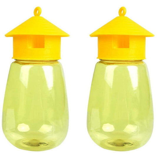 2 Pack Fly Reusable Traps, Fruit Fly Traps Fly Catcher Outdoor