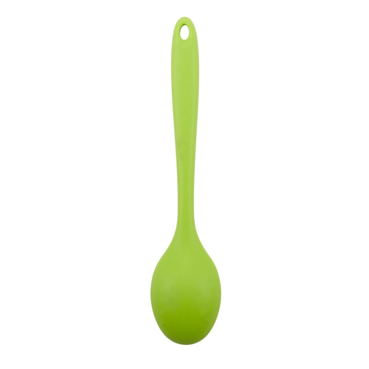 Colour Works Silicone Mini Deep Spoon, 20 Cm - Green