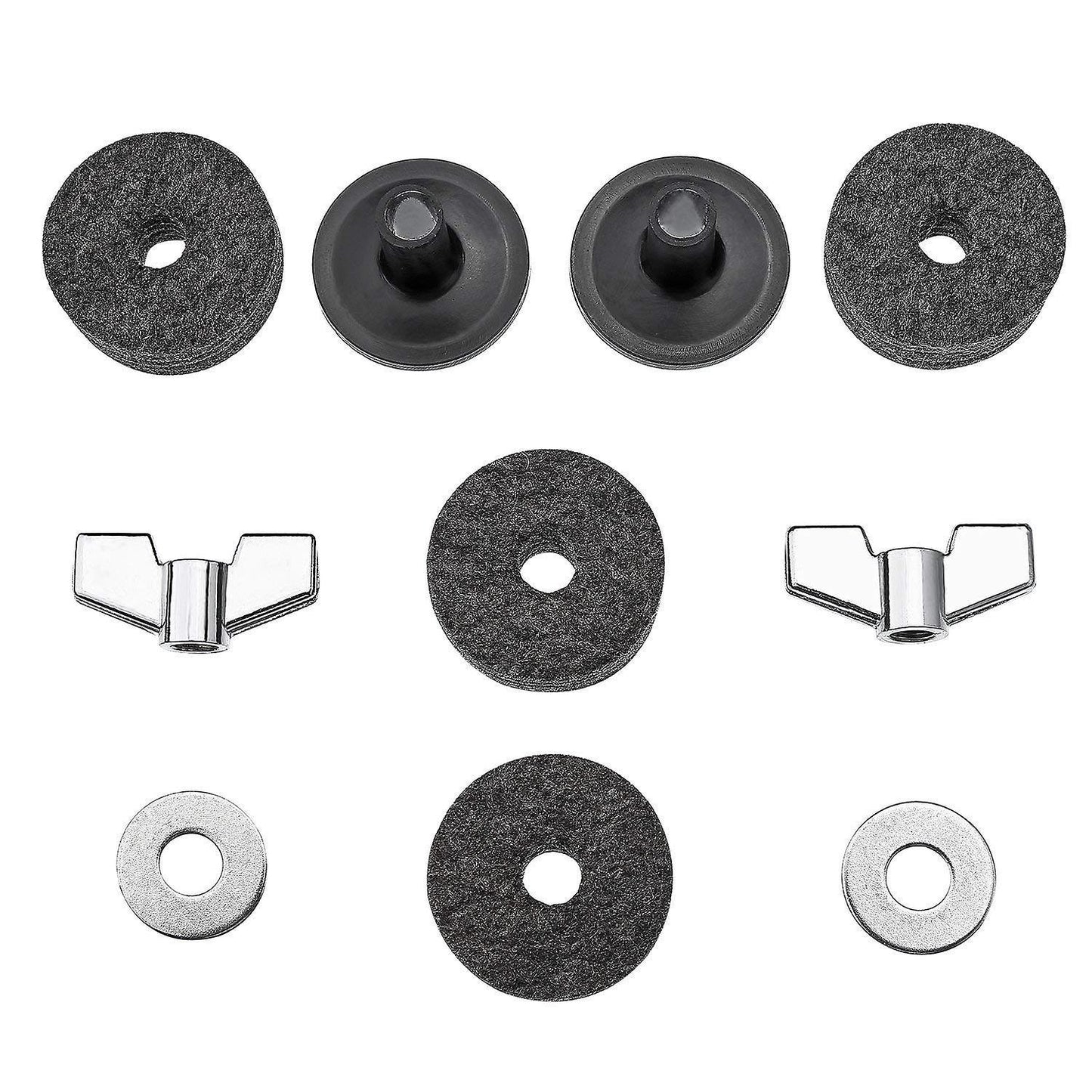 18 Pieces Cymbal Accessories Cymbal Felts Hi-hat Clutch Felt
