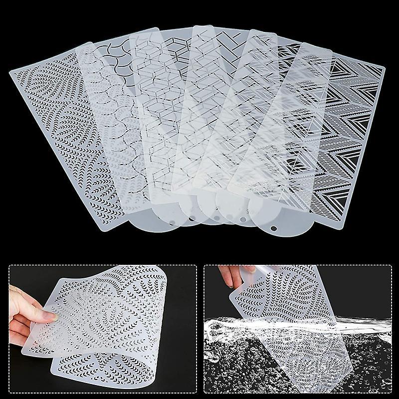 6 Pcs Cake Decorating Stencils Floral Cake Templates Cake Decoration