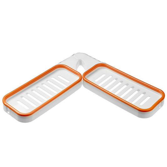 Bathroom Corner Punch-free Rack, Corner Shelf Shower Orange