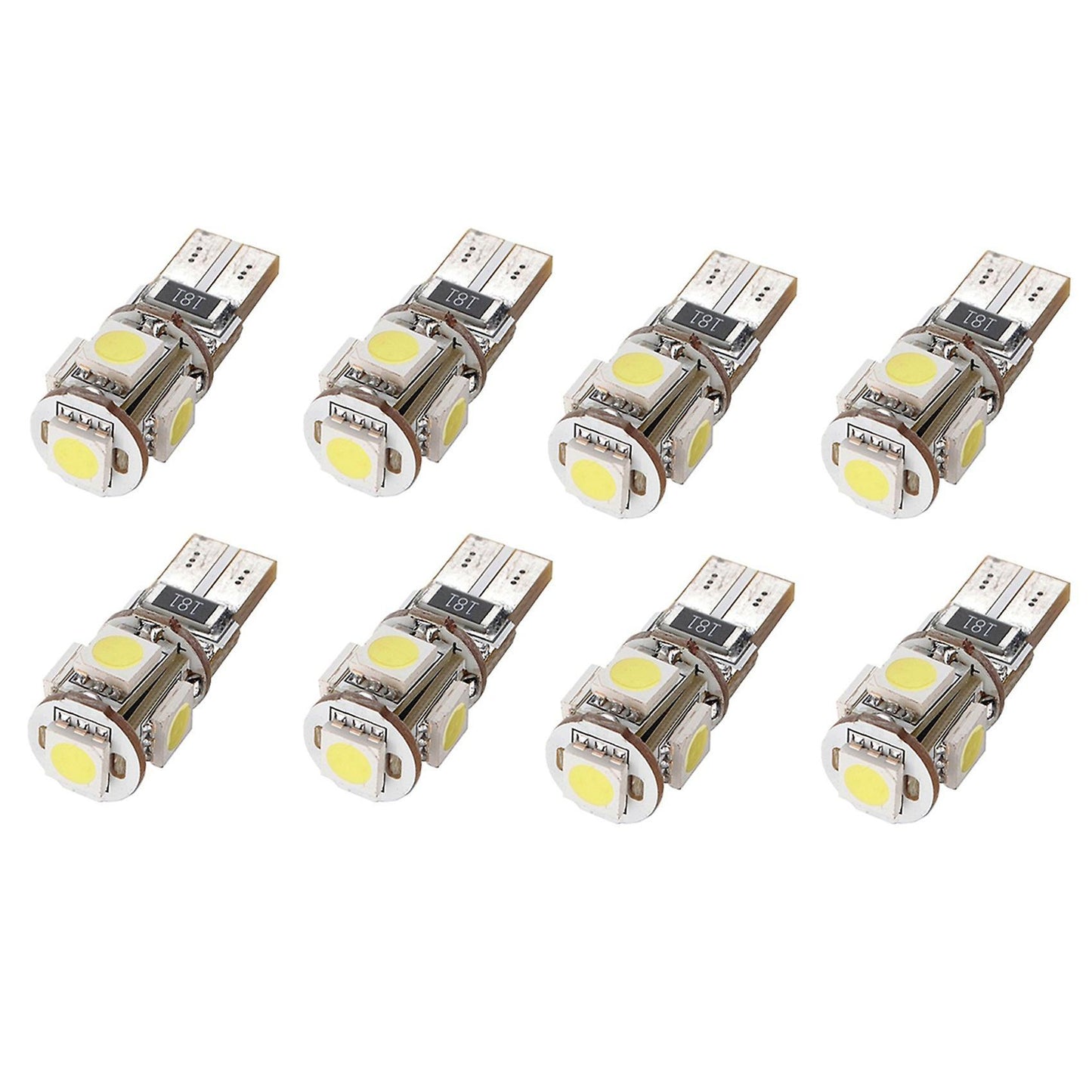 4 Stk. Canbus T10 194 168 5050 W5w Led 5 Smd Auto Ruecklicht Weiss
