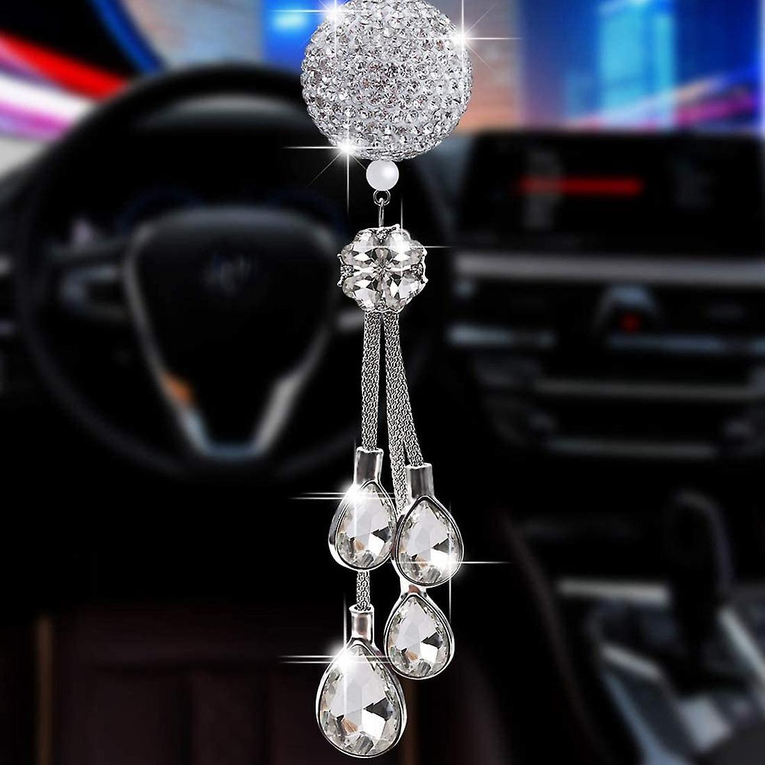 Car Rearview Mirror Pendant Pendant Car Rhinestone Interior Ornaments