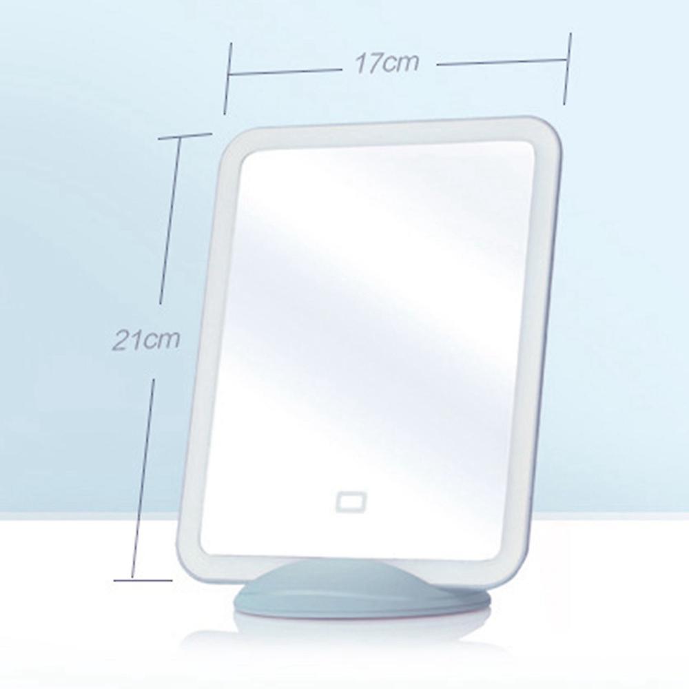 Led Touch Screen Makeup Mirror for Tabletop Bathroom Bedroom Travel B