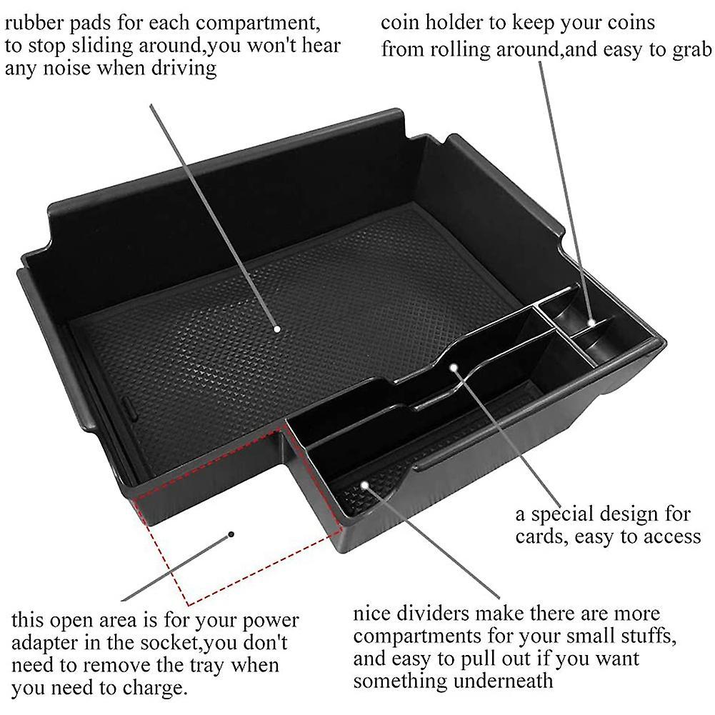 Center Console Organizer for Ford Explorer 2020 Armrest Storage Box
