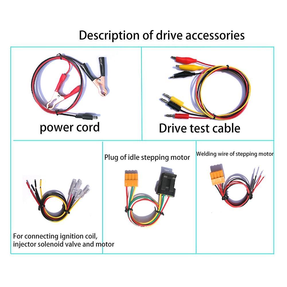 Car Coil Ignition Idle Stepping Motor Solenoid Valve Injector Tester