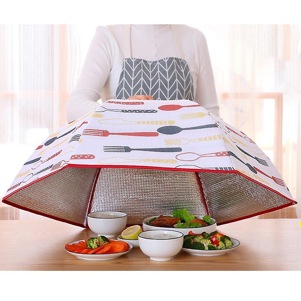 Food Cover Large Round Aluminum Foil Insulation Folding Table Cover 3