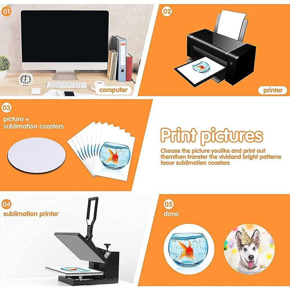 Blanks Coaster,diy Cup Holder, for Crafts Painting Heat Press Picture