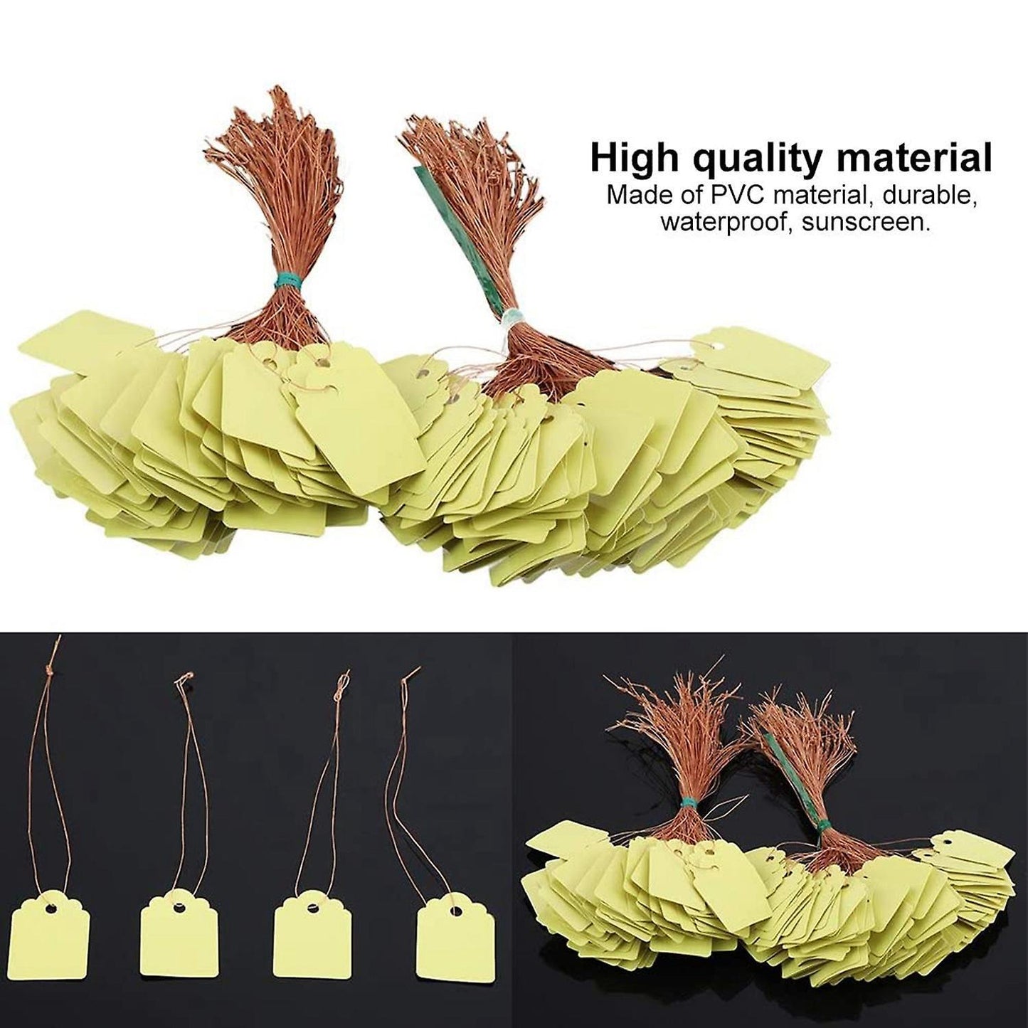 200pcs Plant Hanging Tag Waterproof Plastic Labels Reusable