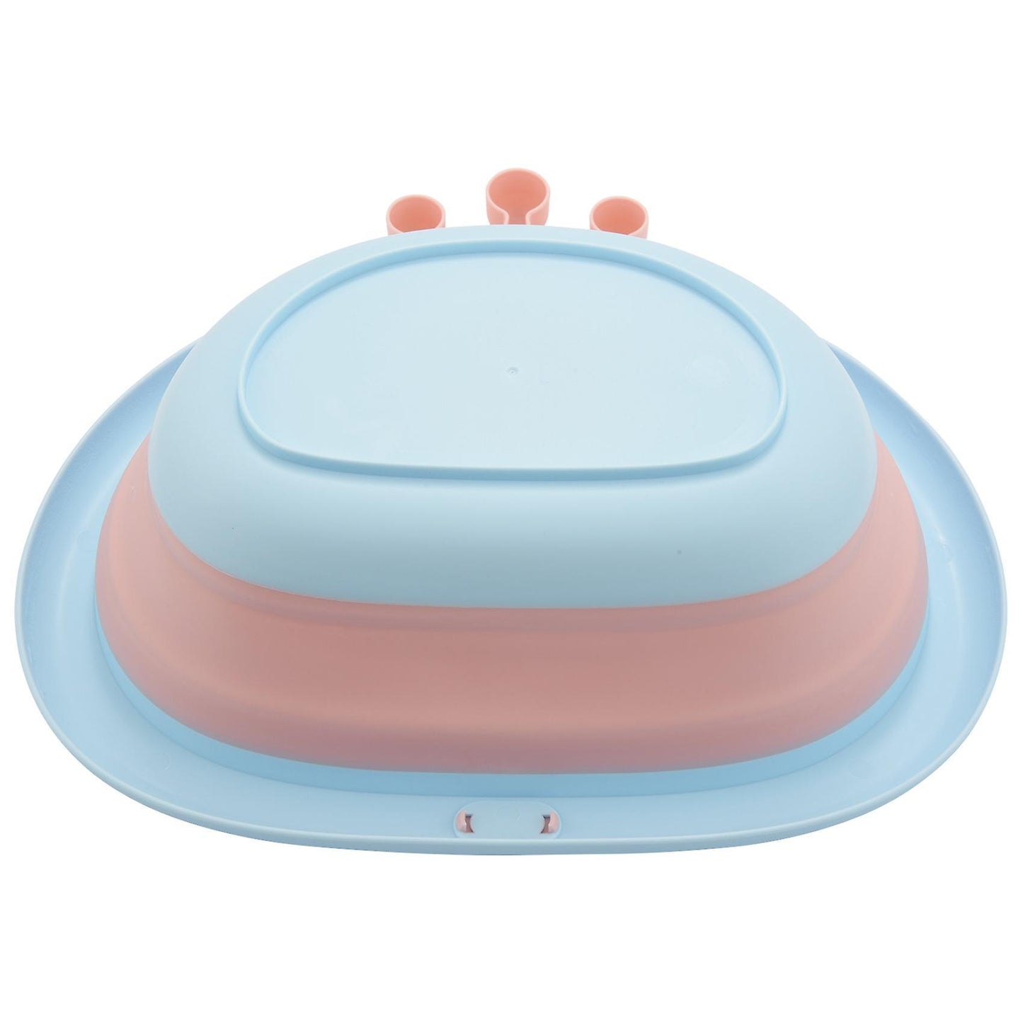 Newborn Baby Foldable Bath Tub Baby Shower Tubs Face Basin Pink