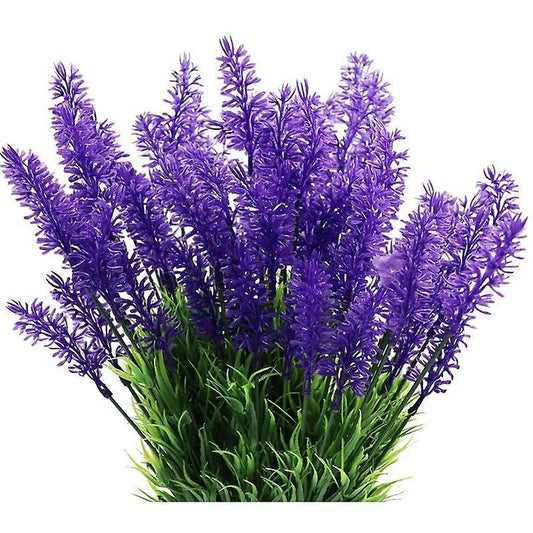 10 Bundles Artificial Flowers-lavender Flowers, Fake Flowers, C