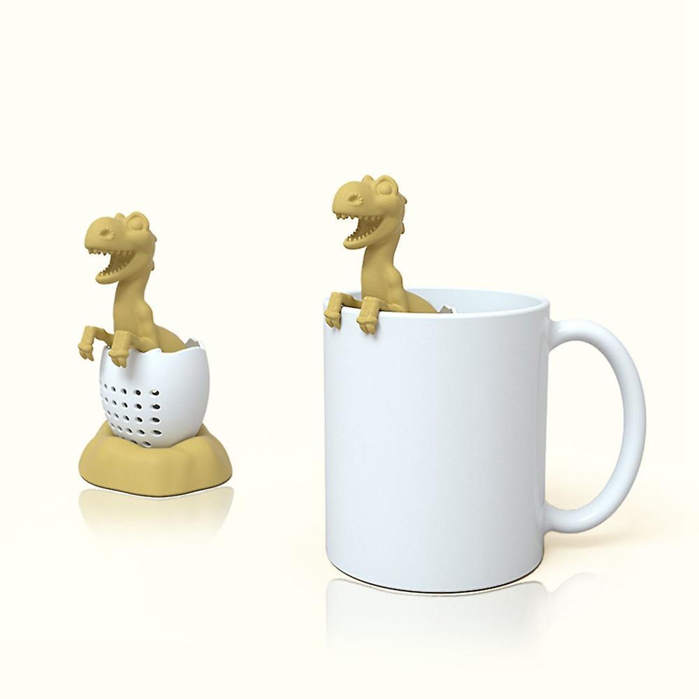 2pcs Tea Bag Silicone Spice Filter Baby Dinosaur Shape Tea Infuser