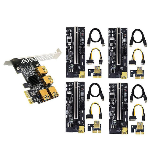 Pcie Pci-e Pci Express Riser Card for Bitcoin Mining 009c Plus,black