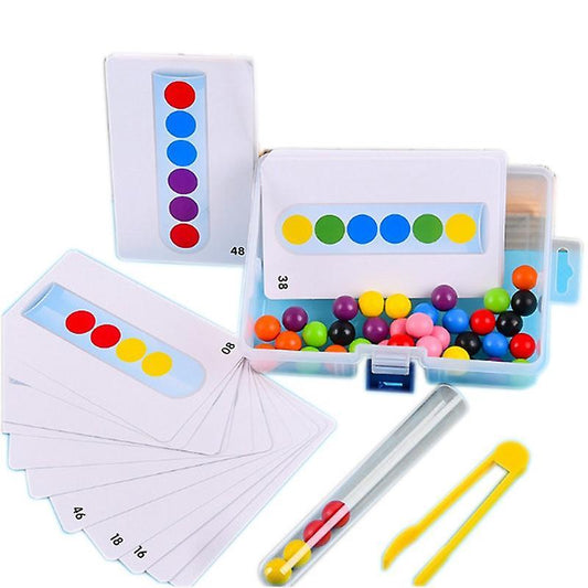 Clip Bead Game Ball Matching Toy Clip Beads Test Tube Toy for Kids