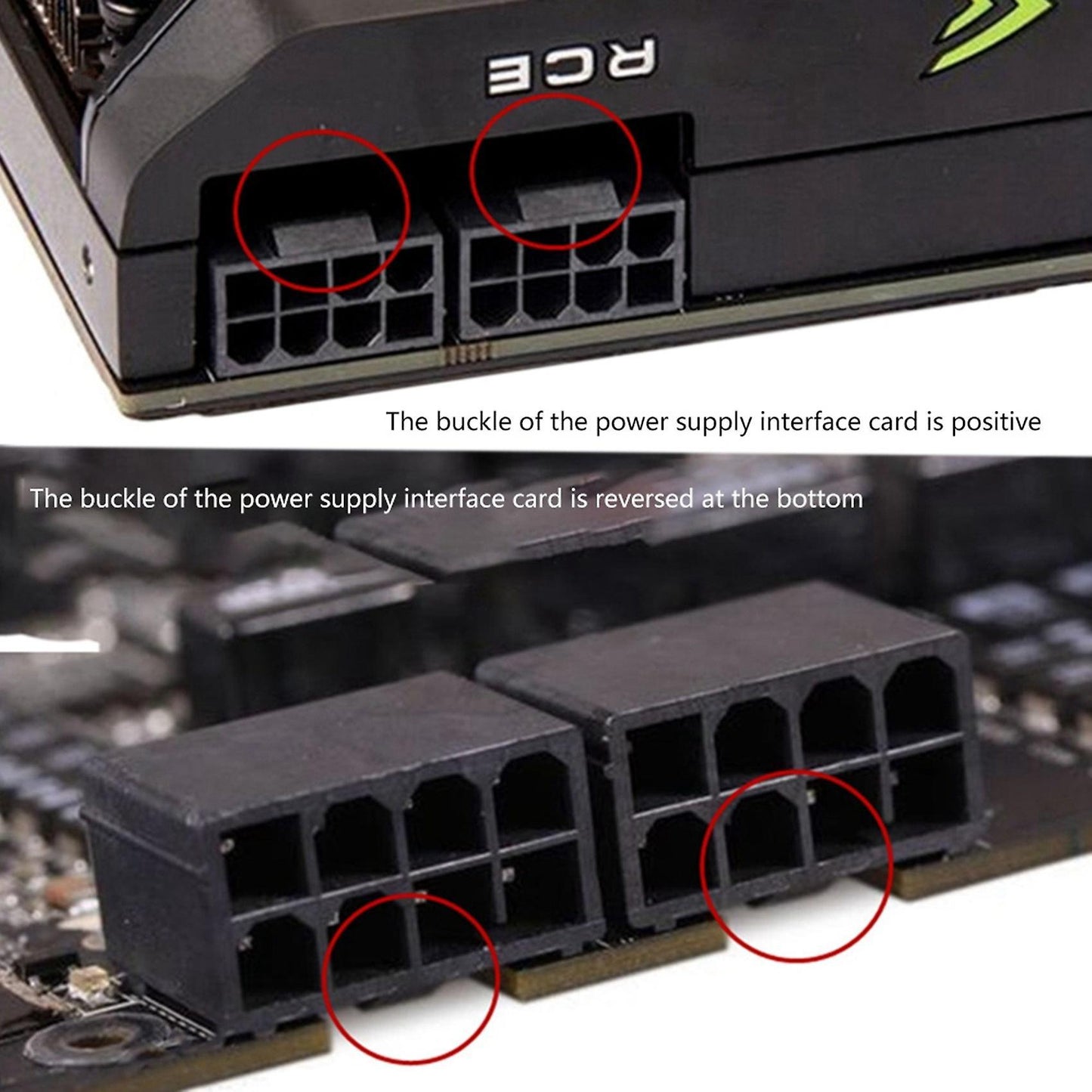 8 Pin Graphics Card Power Supply Adapter for Desktops Graphics Card