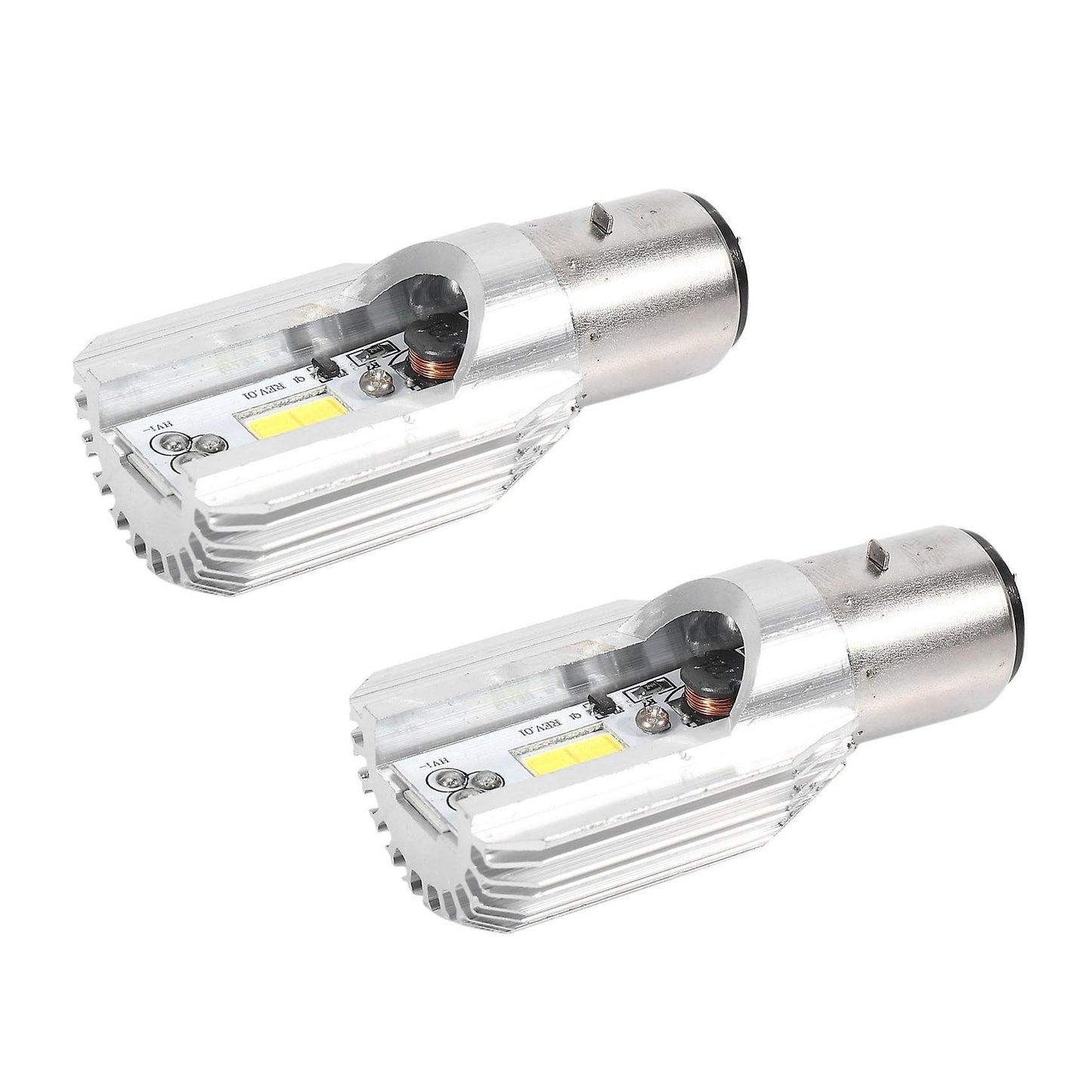 Led Headlight 1200 Lumens White H6 Ba20d Cob 12w Led Bulb
