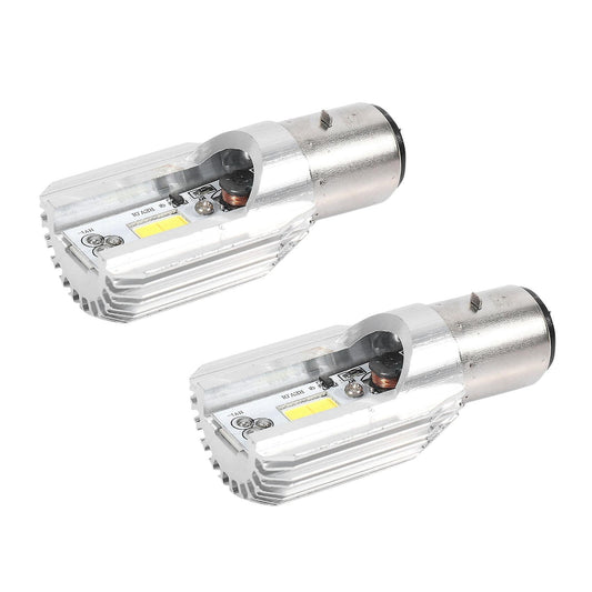 Led Headlight 1200 Lumens White H6 Ba20d Cob 12w Led Bulb