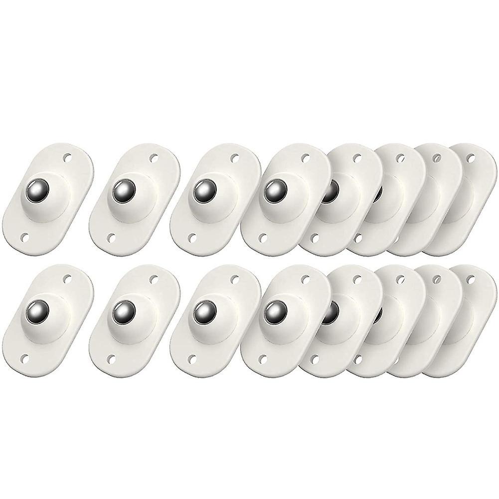 16pcs Stainless Steel Mini Swivel Caster Wheels for Furniture,cabinet