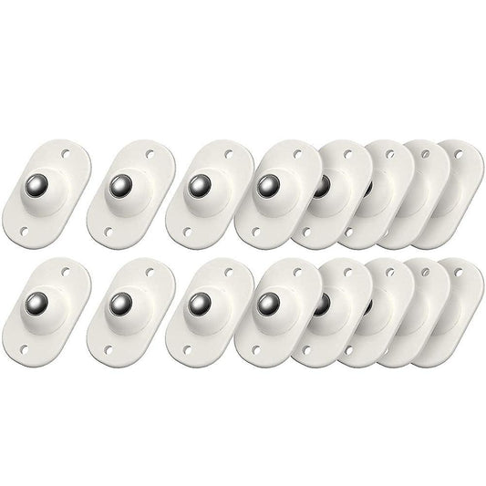 16pcs Stainless Steel Mini Swivel Caster Wheels for Furniture,cabinet