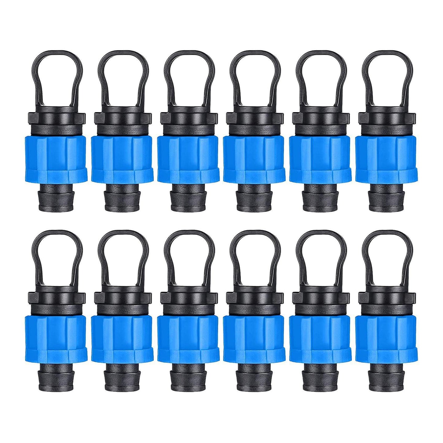 12 Pcs Drip Irrigation Tubing End Cap Plug 1/2 Inch End Cap Fitting