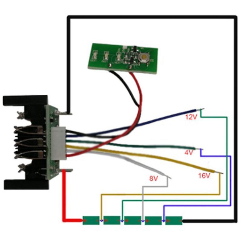Dcb200 Li-ion Battery Pcb Charging Circuit Board for Dewalt 20v