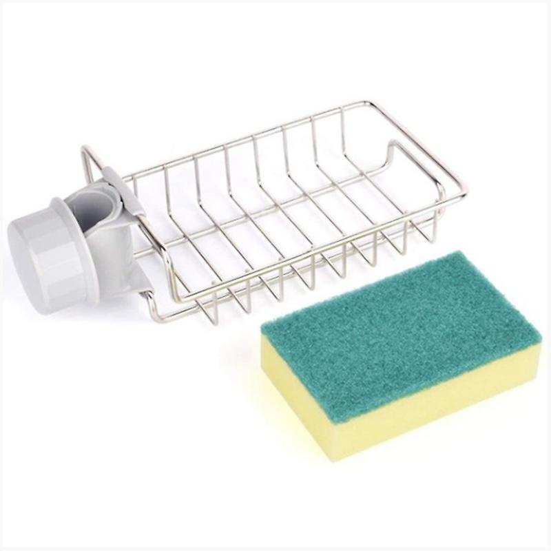 1set Faucet Sponge Holder, Organizer, Kitchen Sink Caddy Storage
