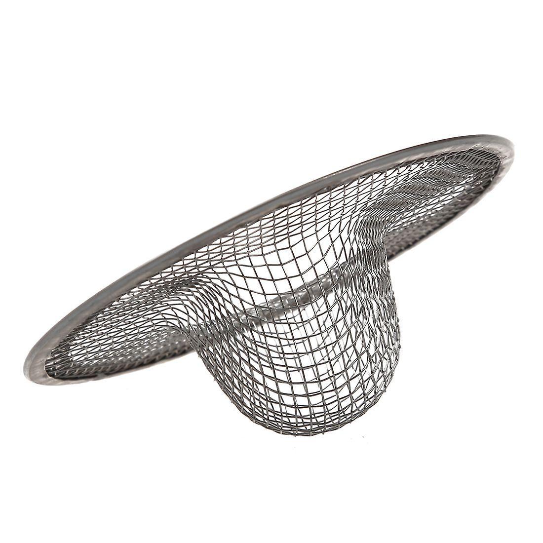 Stainless Steel Drainer Basin Filter Mesh Sink Strainer 7cm Dia 2pcs