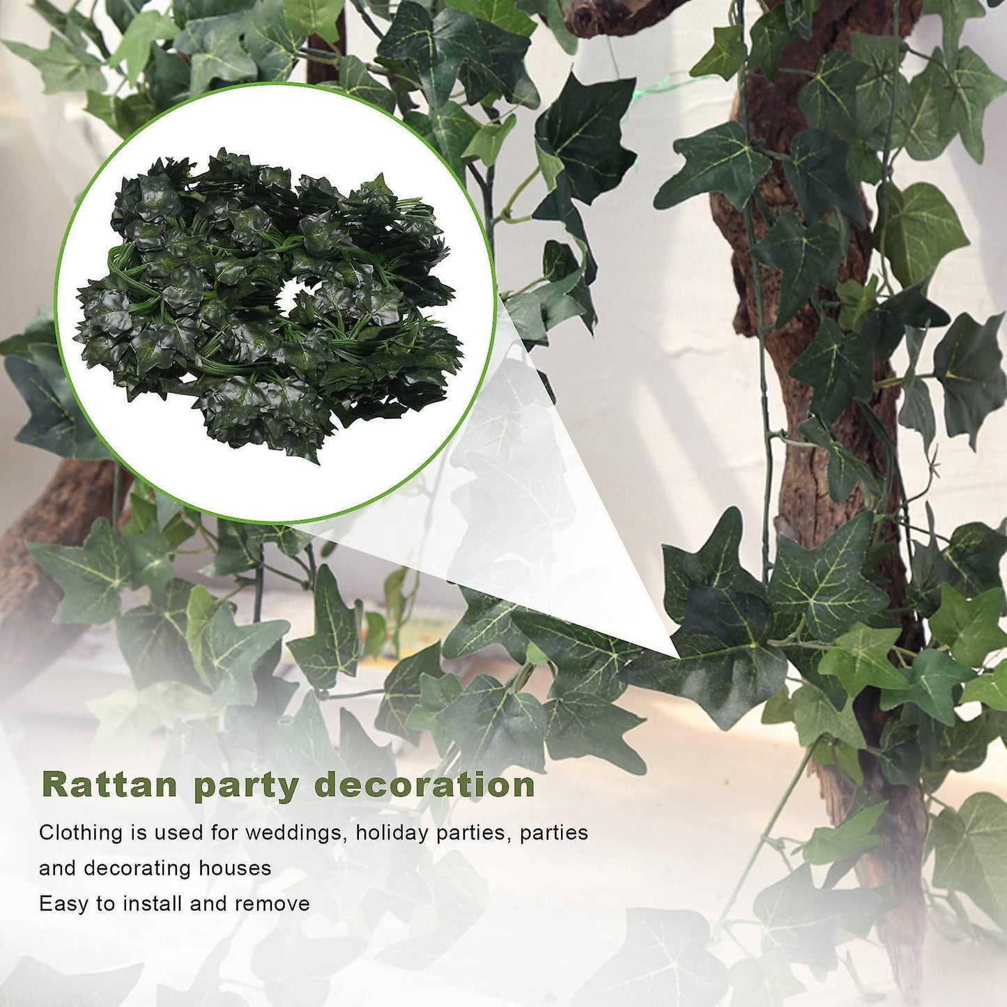 120 X Artificial Plants Of Vine False Flowers Ivy Hanging Garland