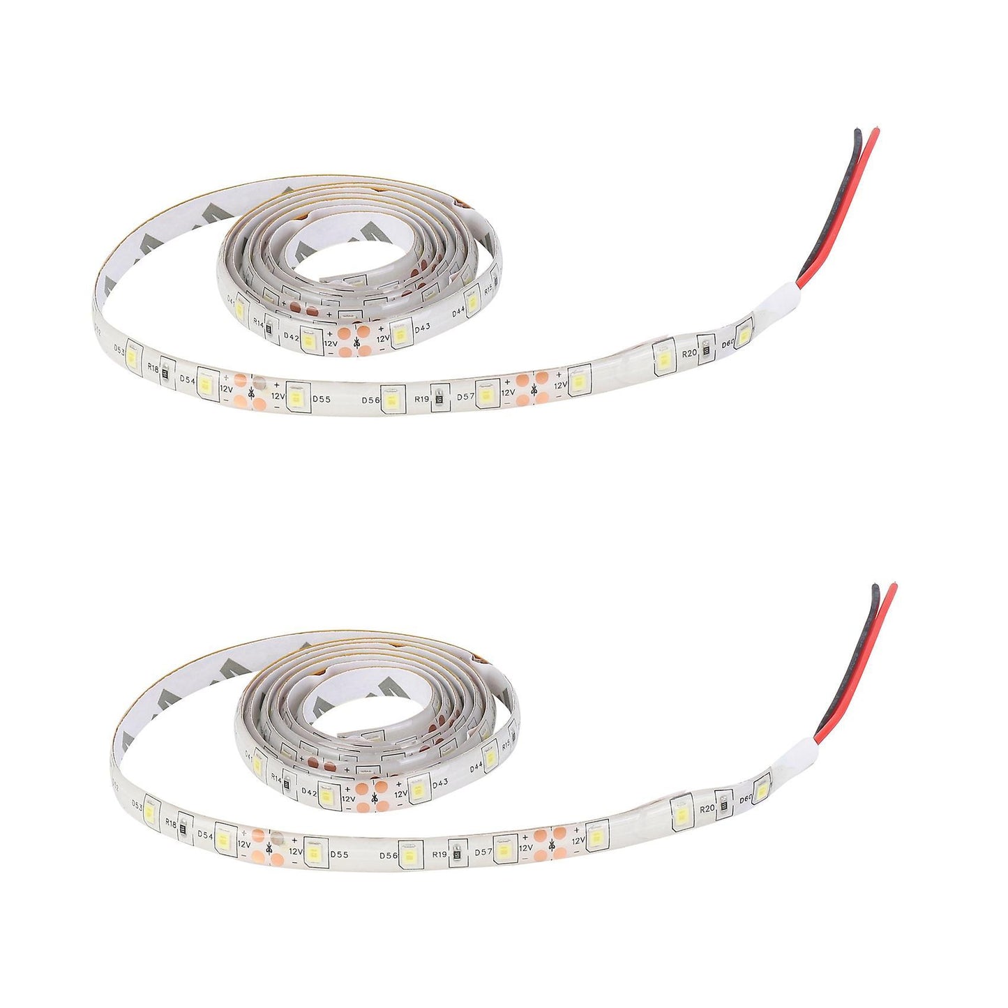 2x 1m 60-3528 Smd Etanche Led Strip Lumineuse Dc12v(blanc)
